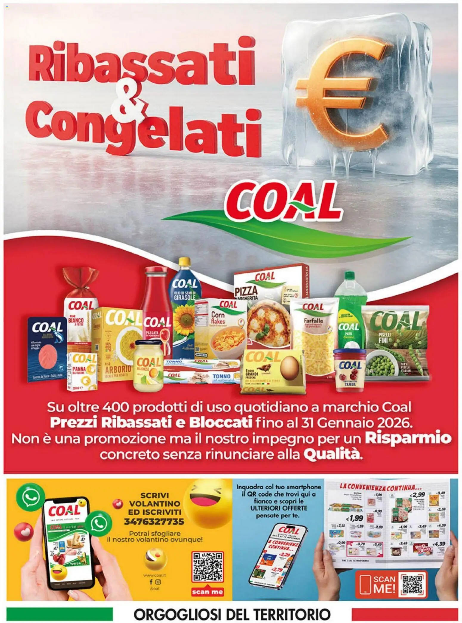 Volantino Coal del 09.01.2026 | Pagina: 12 | Prodotti: Pizza, Panna, Smartphone, Piselli