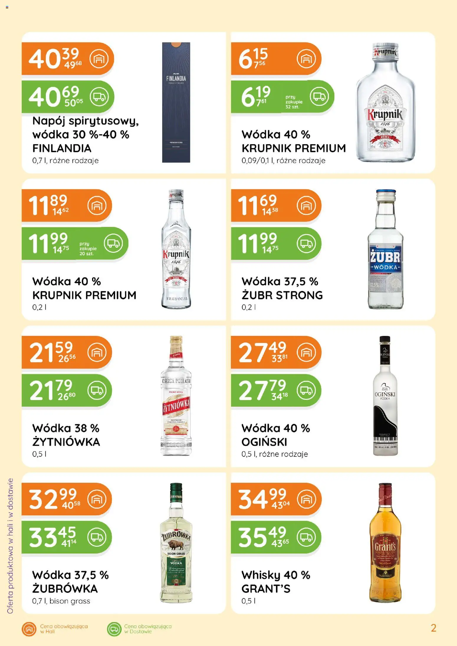 Eurocash gazetka - Ofensywa Alkoholowa od 01.03.2026 | Strona: 2 | Produkty: Wódka finlandia, Żubrówka, Vodka, Wódka