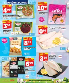 Pogląd oferty "Topaz gazetka" - ważna od 02.04.2026 | Strona: 14 | Produkty: Łosoś atlantycki, Kluski śląskie, Łosoś