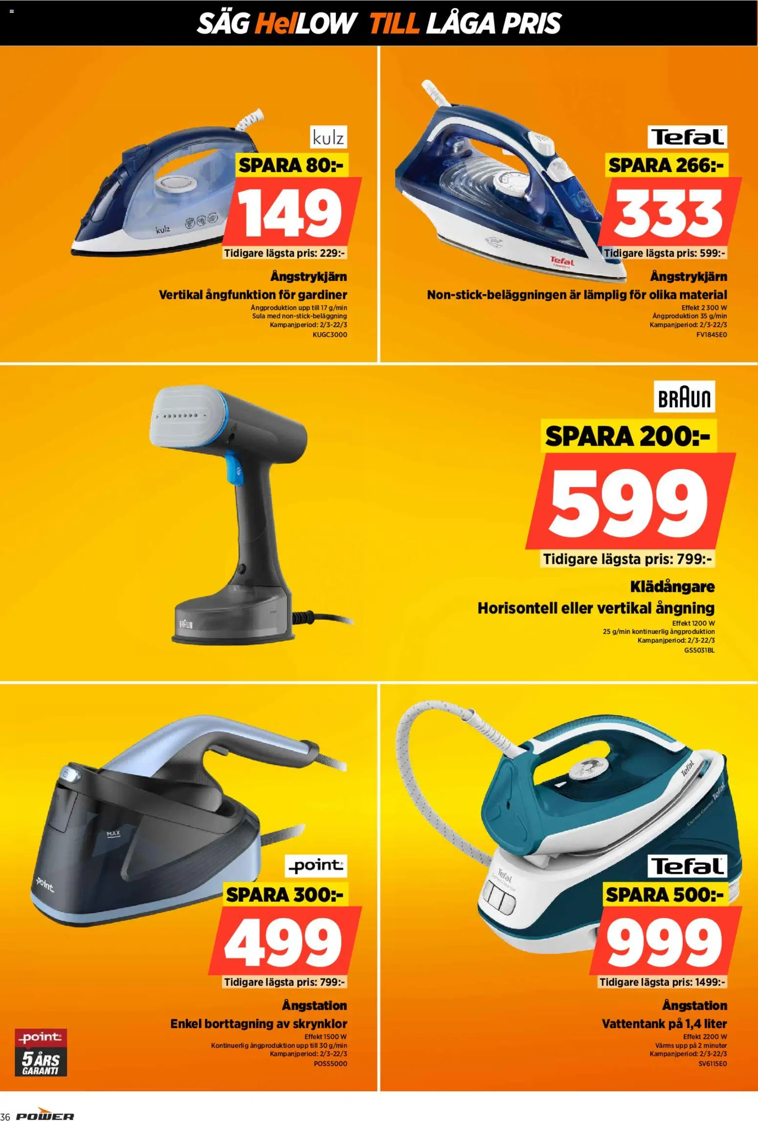 Power reklamblad aktuell från 02.03.2026 | Sida: 36 | Produkter: Såg