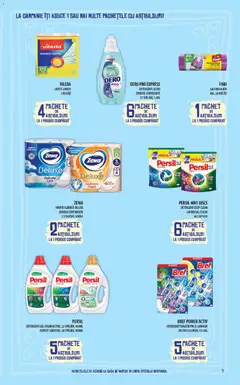 Ofertele Mega Image valabile de la 26.03.2026 | Pagină: 7 | Produse: Saci menajeri, Toaletă, Detergent, Odorizant toaletă