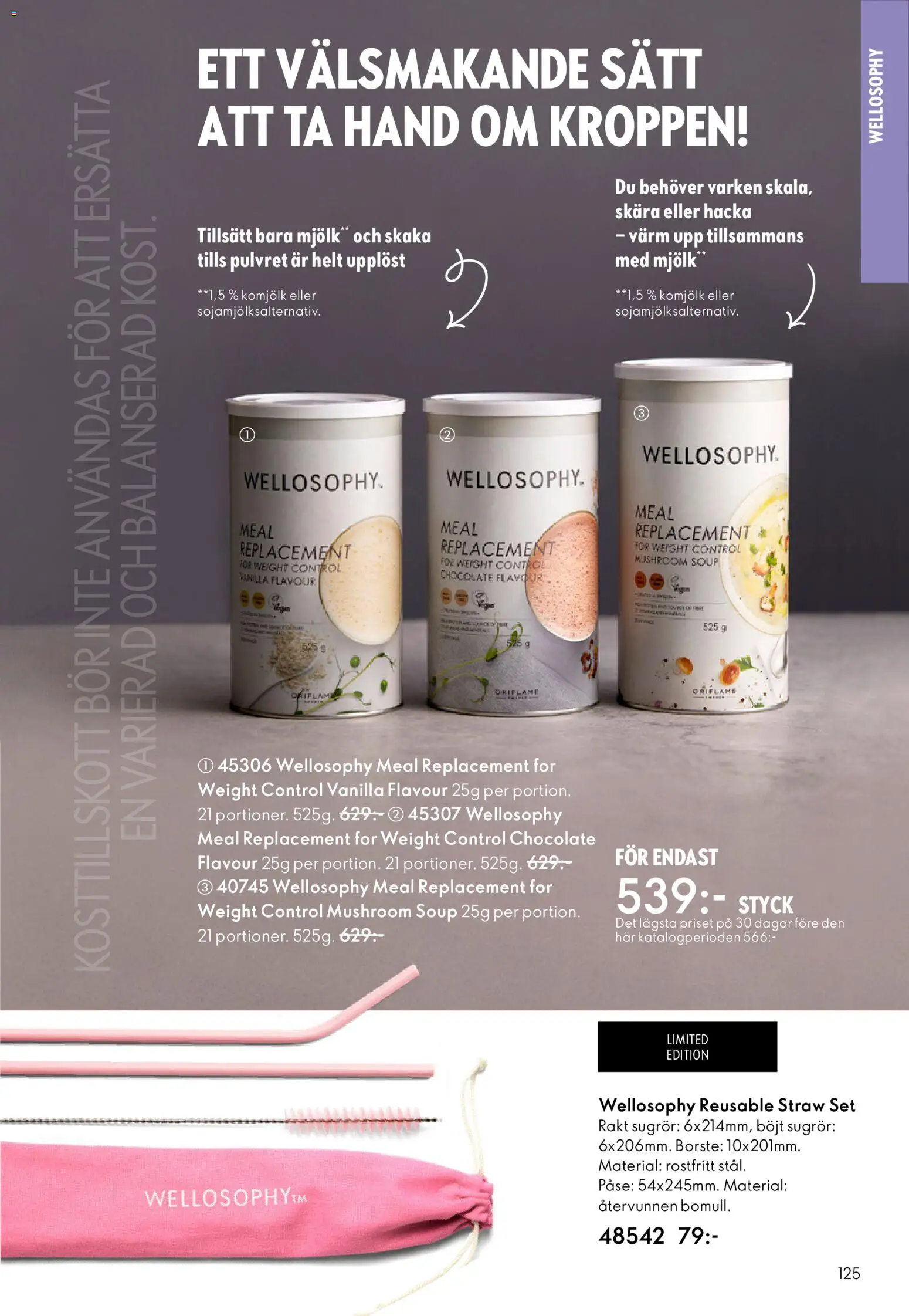 Oriflame reklamblad aktuell från 28.01.2026 | Sida: 125 | Produkter: Mjölk, Set