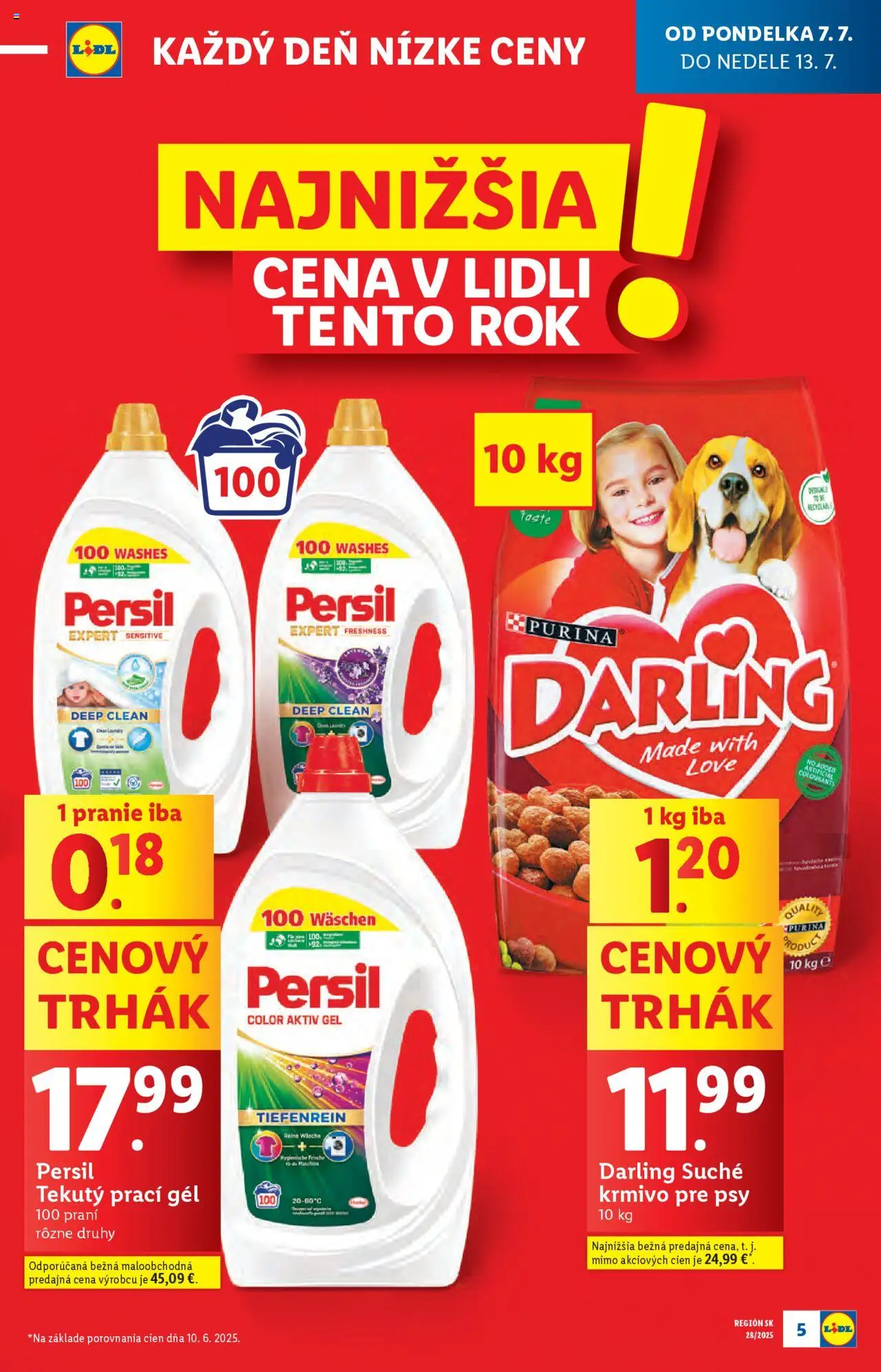 Lidl leták │ platný od 07.07.2025 | Strana: 5 | Produkty: Persil