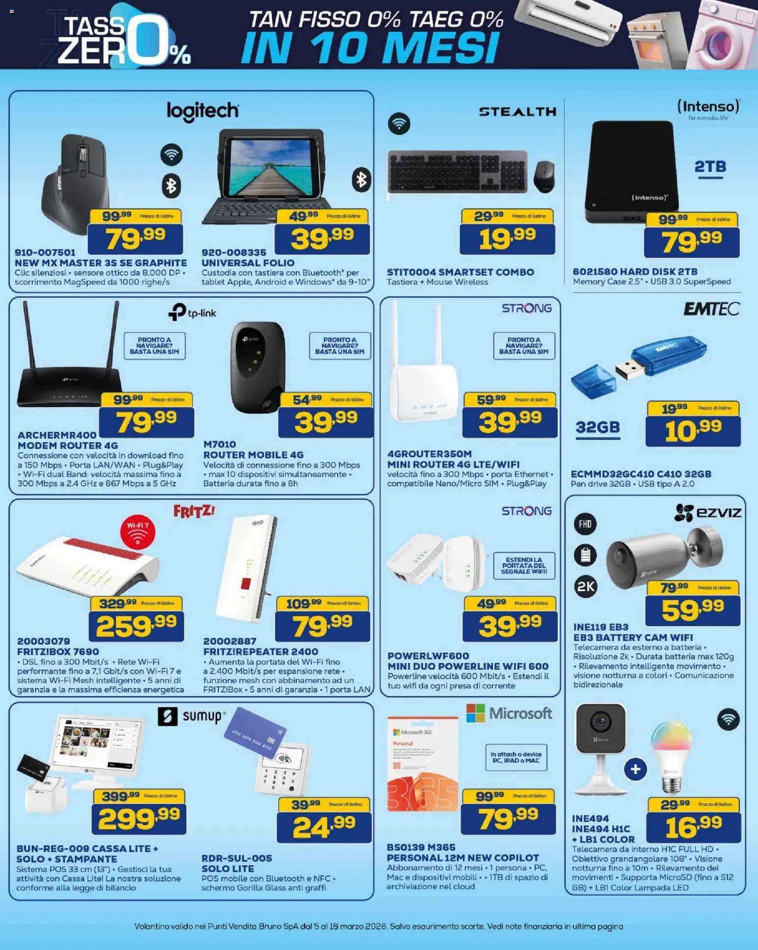 Volantino BRUNO del 05.03.2026 | Pagina: 23 | Prodotti: Mobile, Mouse, Tastiera, Ipad