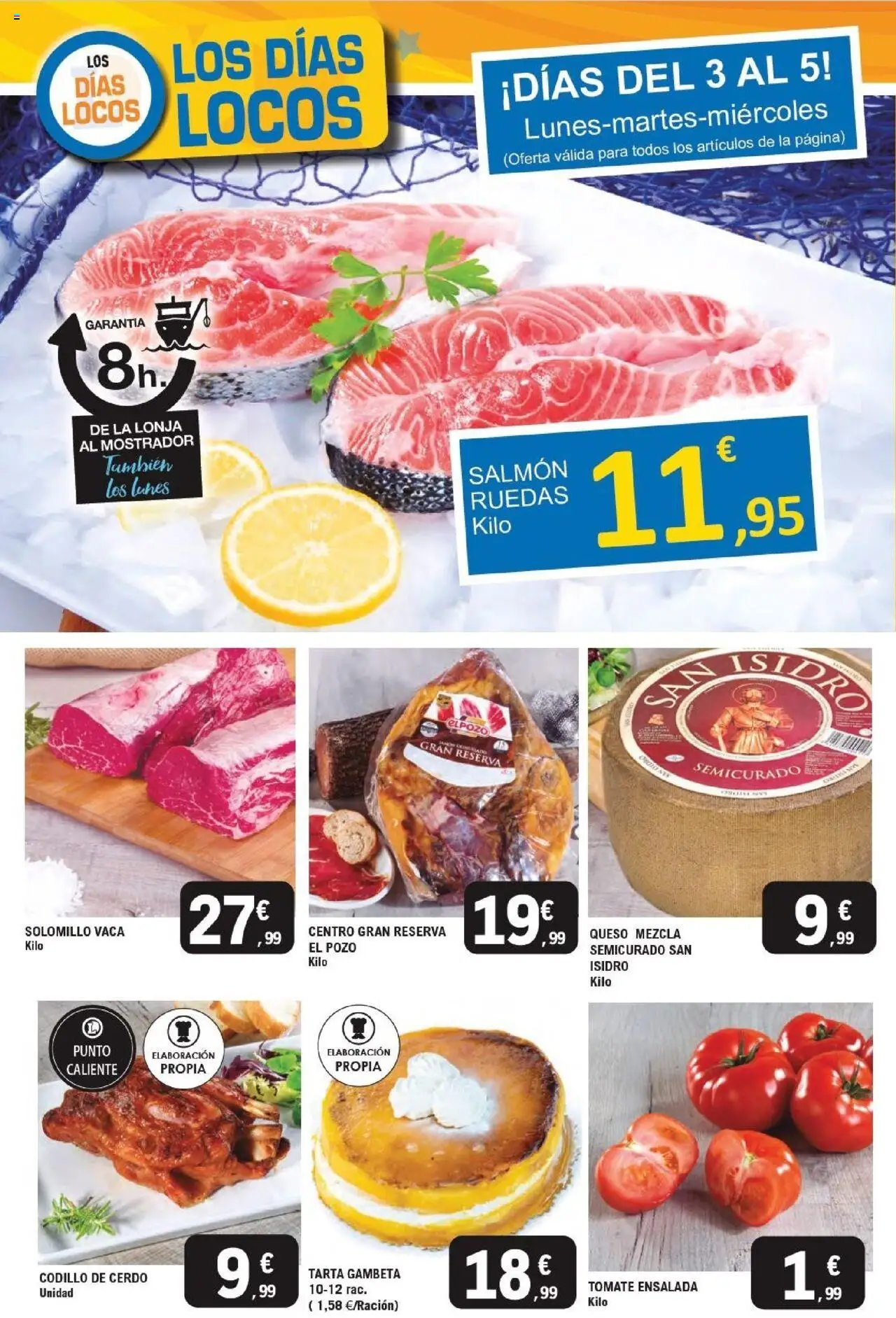 E.Leclerc folleto │ válido desde el 22.10.2025 | Página: 14 | Productos: Queso, Cerdo, Ensalada