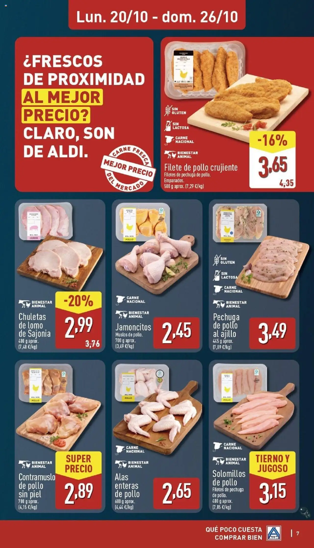 Aldi folleto Península │ válido desde el 20.10.2025 | Página: 7 | Productos: Cerdo, Filete