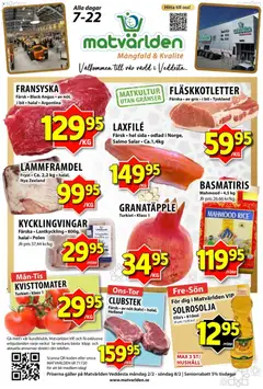 Matvärlden - erbjudanden - Veddesta - Förhandsvisning av reklamblad från butik Matvärlden aktuell från 02.02.2026