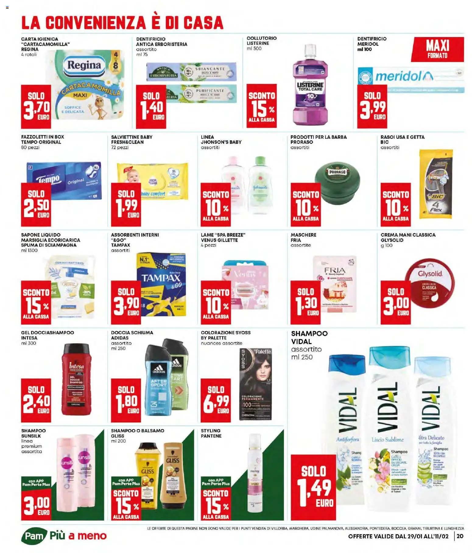 Volantino Panorama del 29.01.2026 | Pagina: 20 | Prodotti: Balsamo, Crema, Carta igienica, Sapone