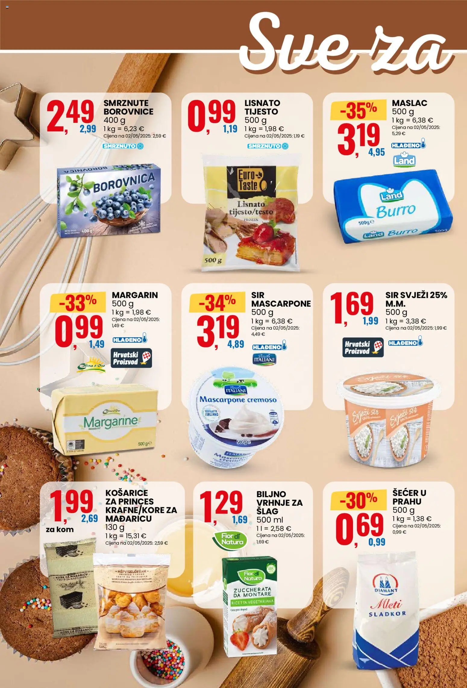 Eurospin katalog | vrijedi od 10.12.2025 | Stranica: 4 | Proizvodi: Maslac, Lisnato tijesto, Šećer, Šlag