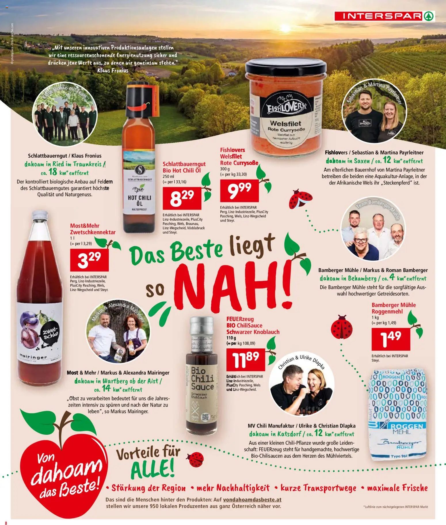 Interspar Flugblatt - Oberösterreich gültig ab 26.02.2026 | Seite: 9 | Produkte: Knoblauch, Chili, Mühle, Öl