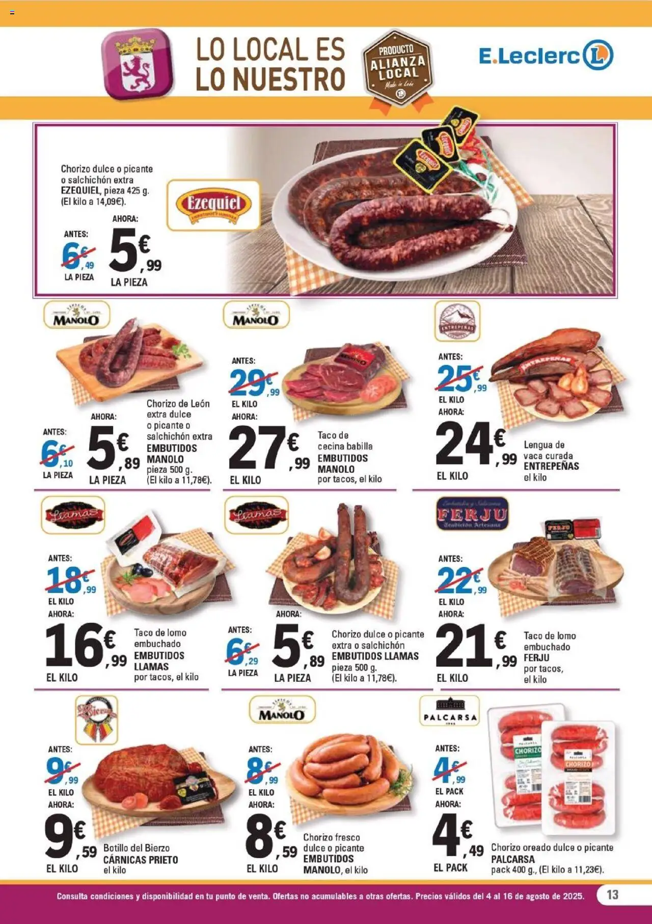 E.Leclerc folleto │ válido desde el 04.08.2025 | Página: 13 | Productos: Νυχτικό