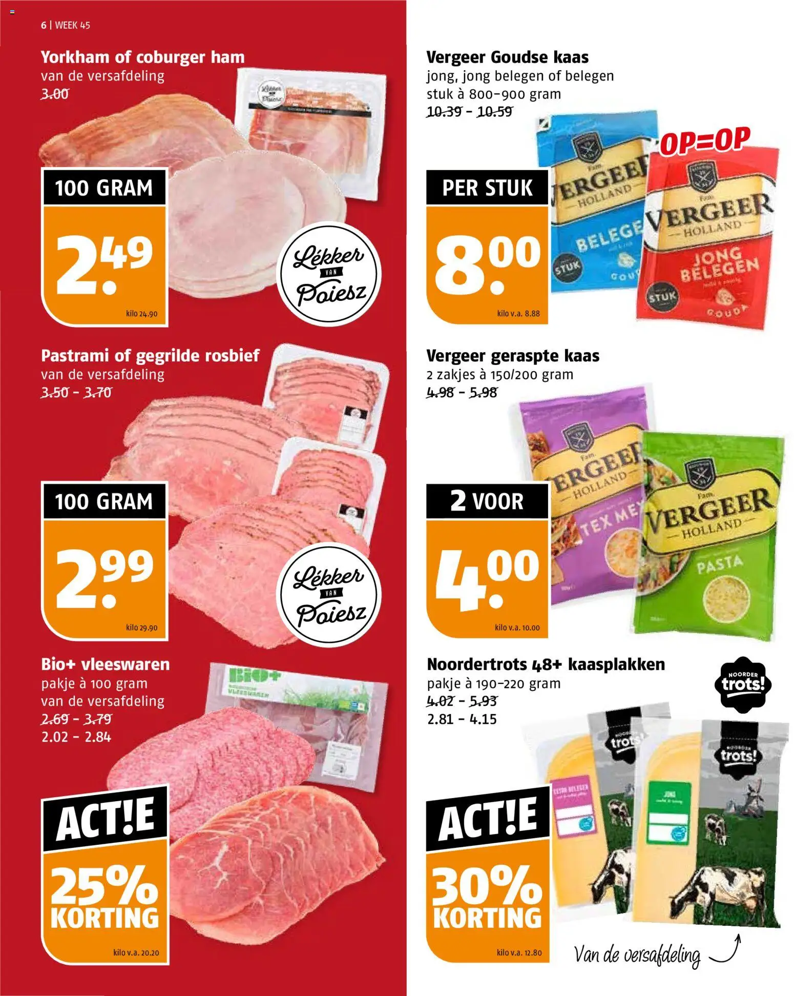 {H1} | Pagina: 6 | Producten: Kaas, Ham, Pasta