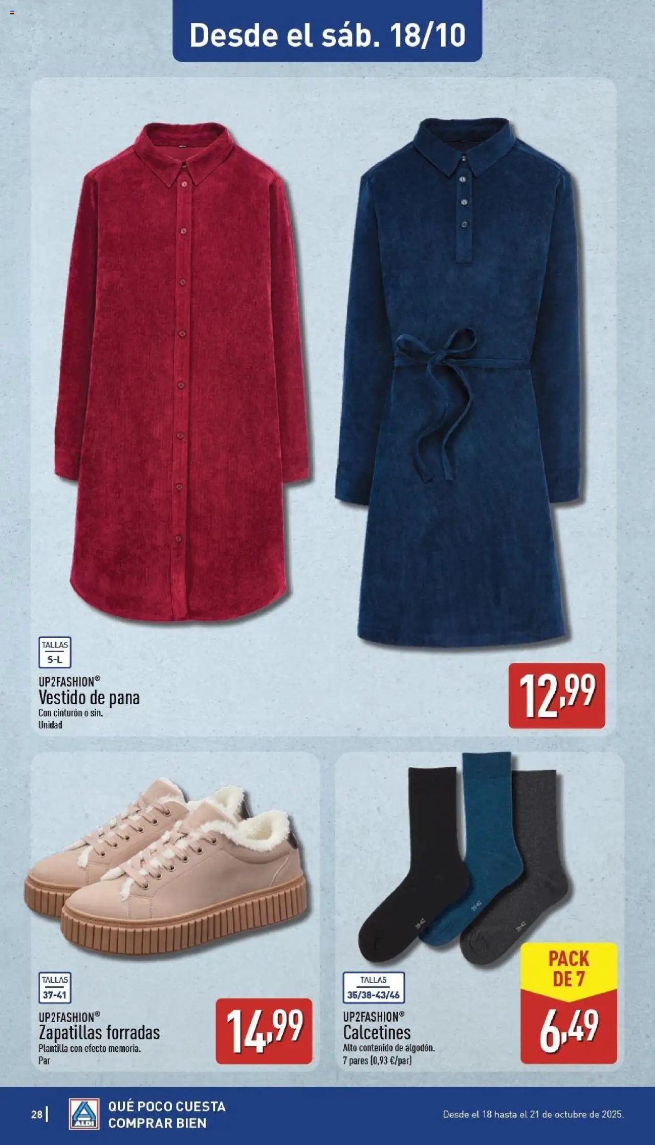 Aldi folleto Canarias │ válido desde el 13.10.2025 | Página: 28 | Productos: Zapatillas, Cinturón