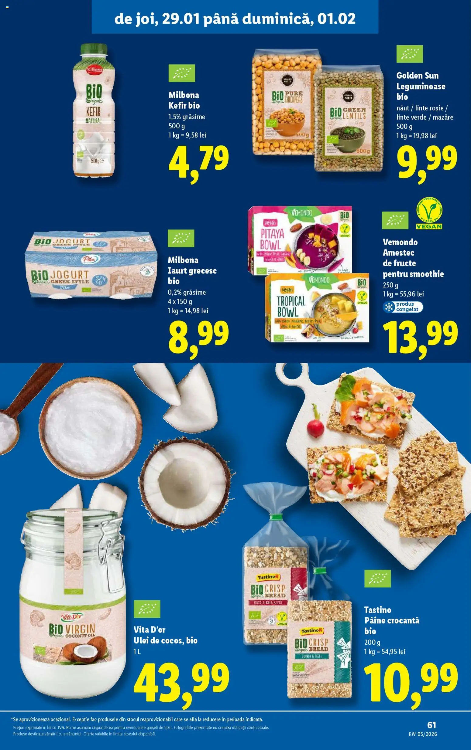 Noul catalog Lidl – valabil de la 26.01.2026 | Pagină: 61 | Produse: Şerit ödül, Delgeç, Iaurt, Fructe