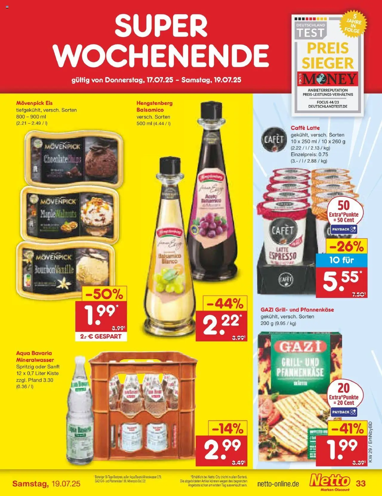 Netto Marken-Discount prospekt Ergolding	 - gültig ab dem 13.07.2025 | Seite: 51 | Produkte: Grill, Movenpick eis, Chips, Eis