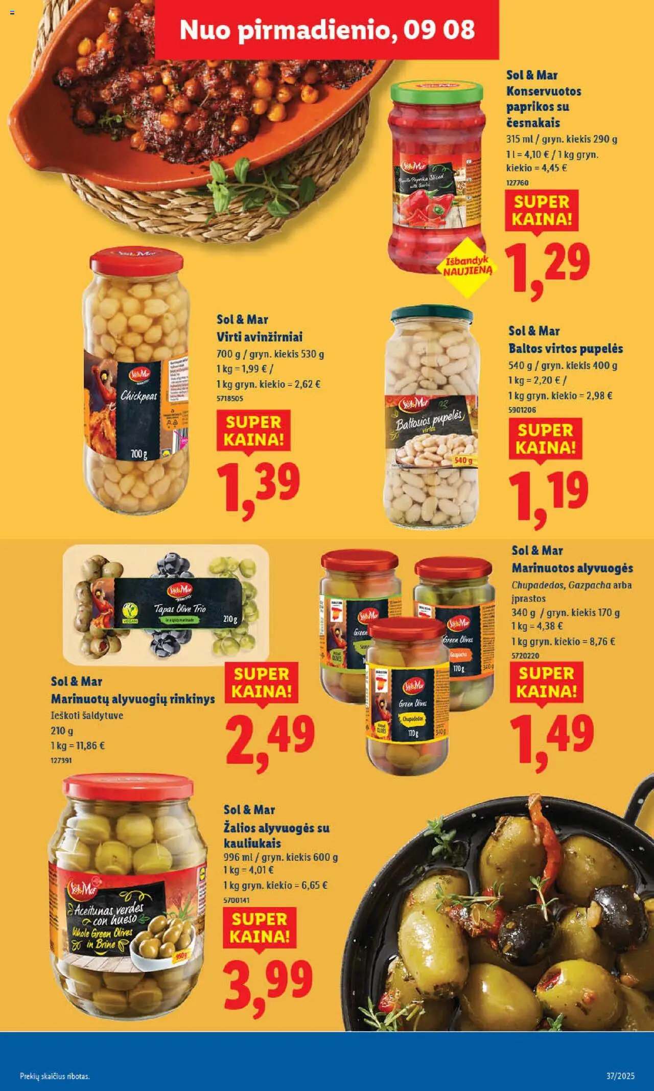 LIDL akcijos nuo 08.09.2025 | Puslapis: 13 | Prekių: Pupelės