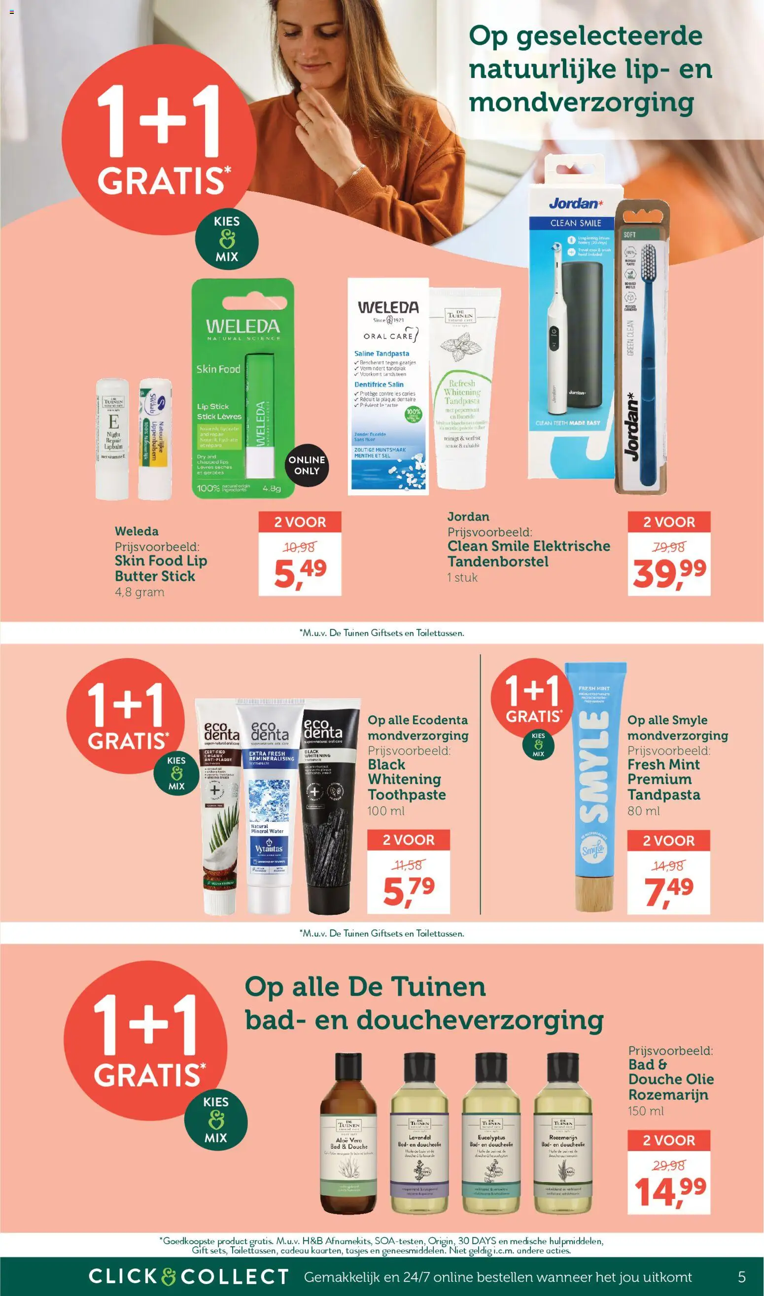 {H1} | Pagina: 5 | Producten: Bad, Douche, Tandpasta, Olie