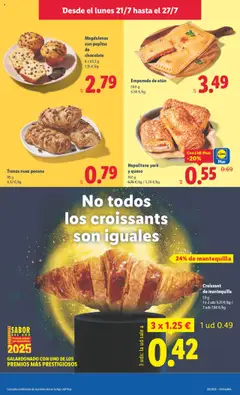 Lidl folleto │ válido desde el 21.07.2025 | Página: 9 | Productos: Queso, Croissant, Magdalenas, Συσκευή ροής