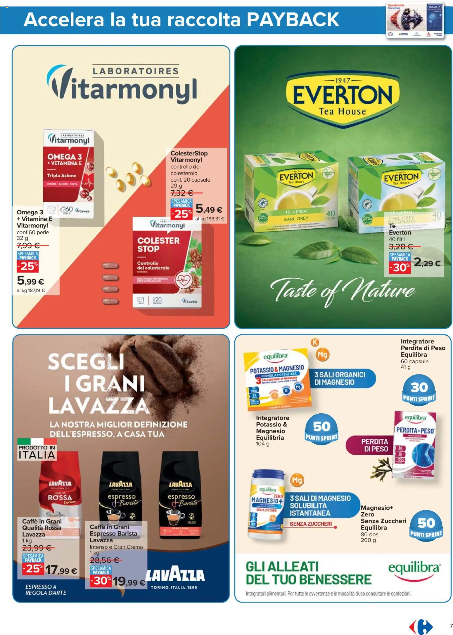 Volantino Carrefour del 07.04.2026 | Pagina: 7 | Prodotti: Caffè, Tè, Caffè in grani, Lavazza