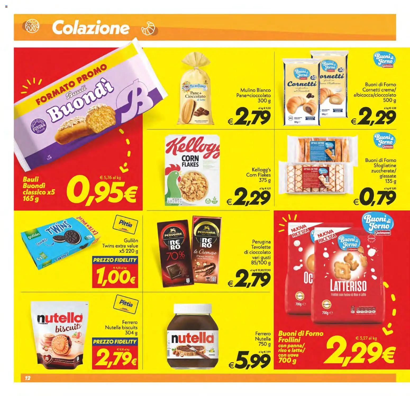 Volantino SuperConveniente del 06.03.2026 | Pagina: 12 | Prodotti: Uova, Nutella, Forno, Frollini