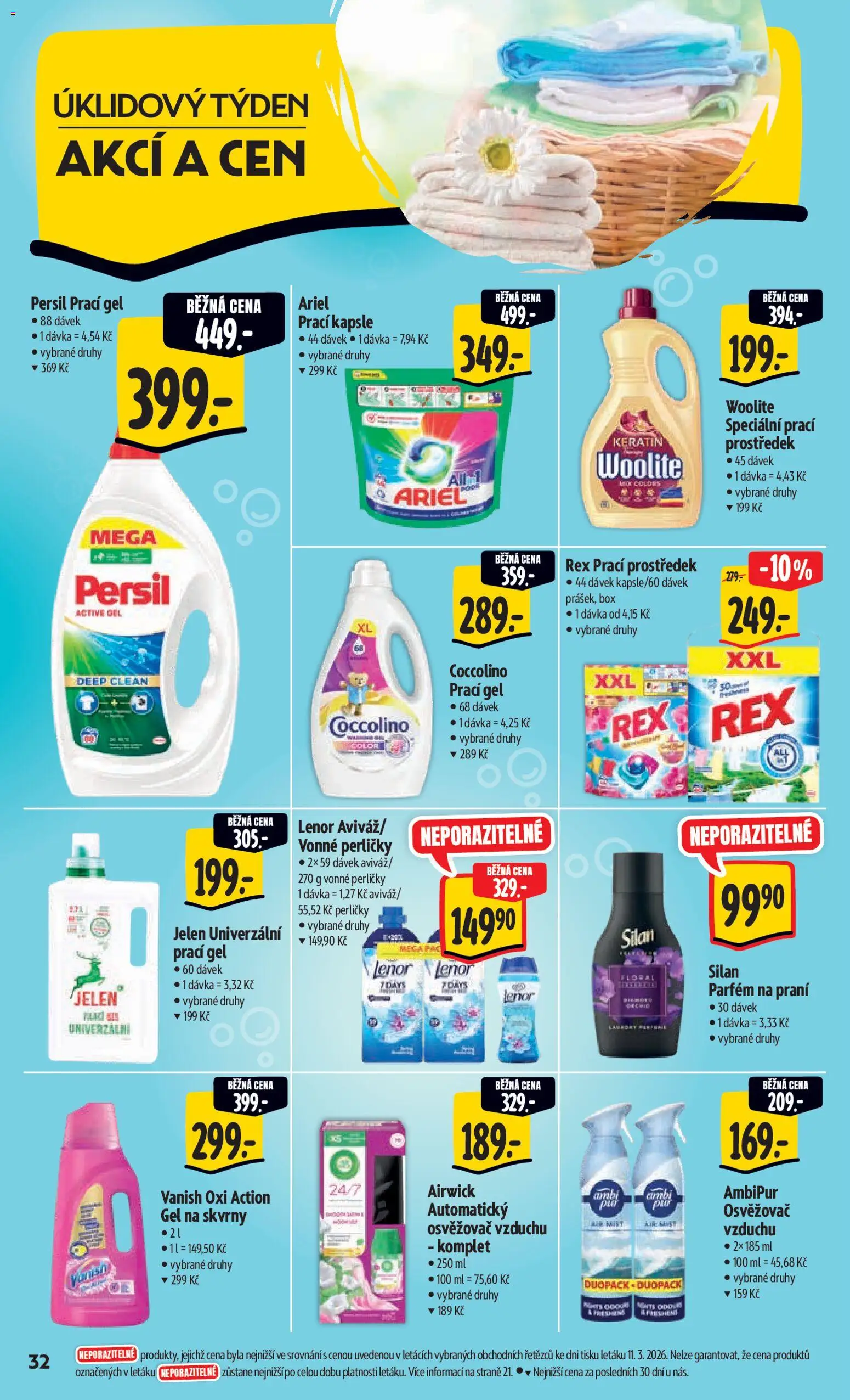 Albert leták - Hypermarket od 18.03.2026 | Strana: 40 | Produkty: Prací gel, Prací prostředek, Jelen, Silan