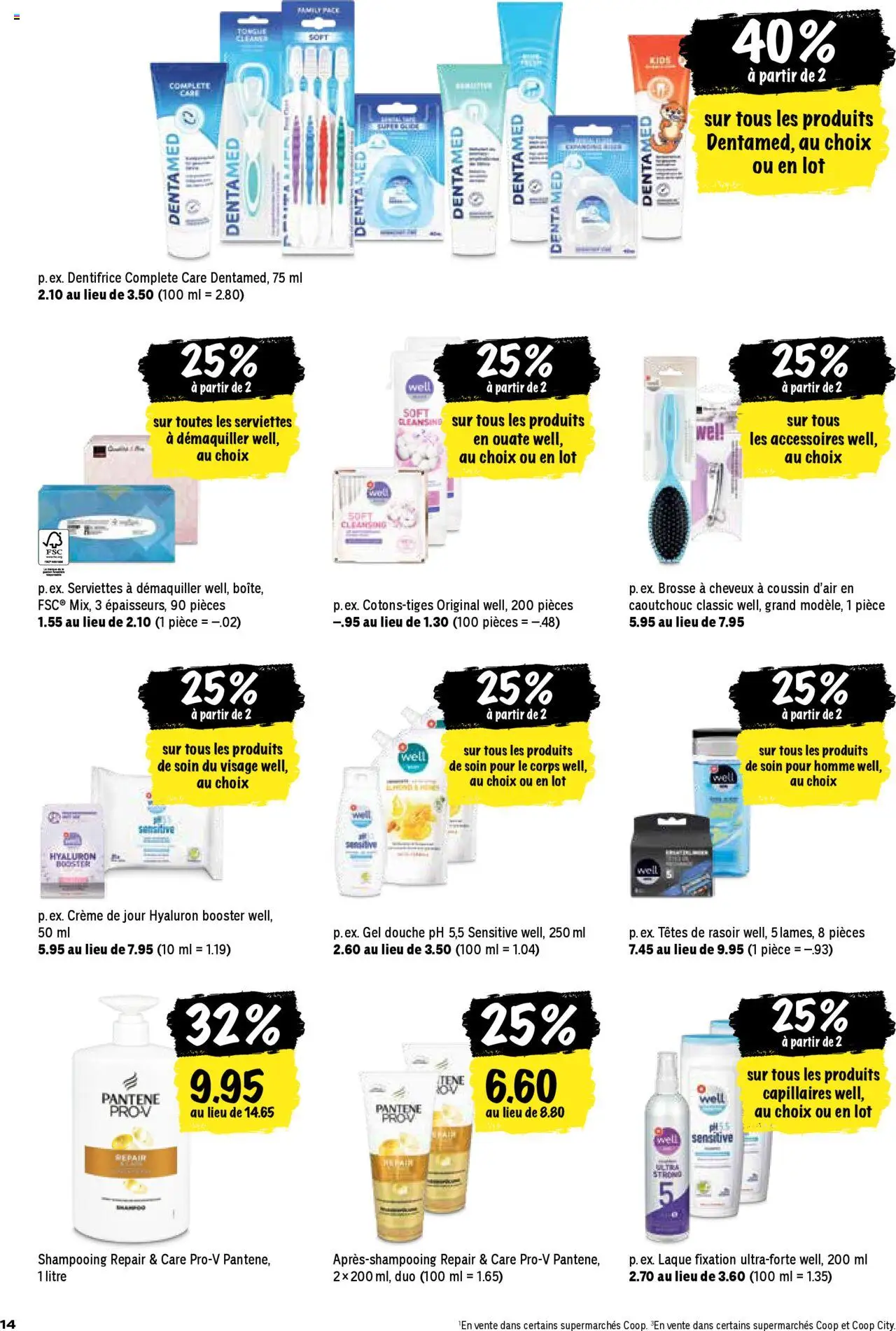 Coop - Les actions de la semaine – gültig ab 18.09.2025 | Seite: 14 | Produkte: Shampoo, Conditioner, Shower Gel, Creme