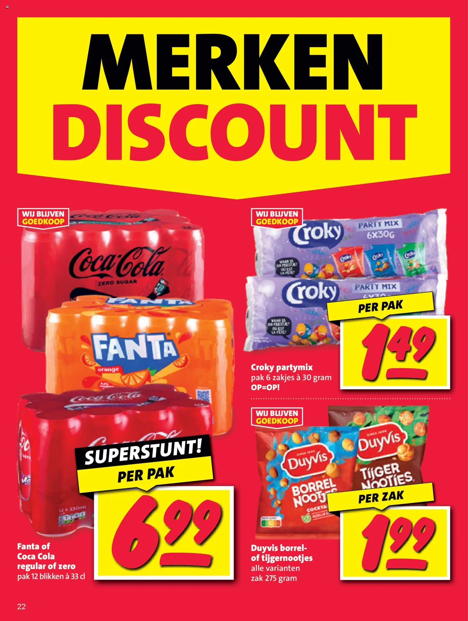 {H1} | Pagina: 22 | Producten: Coca Cola, Fanta, Zak