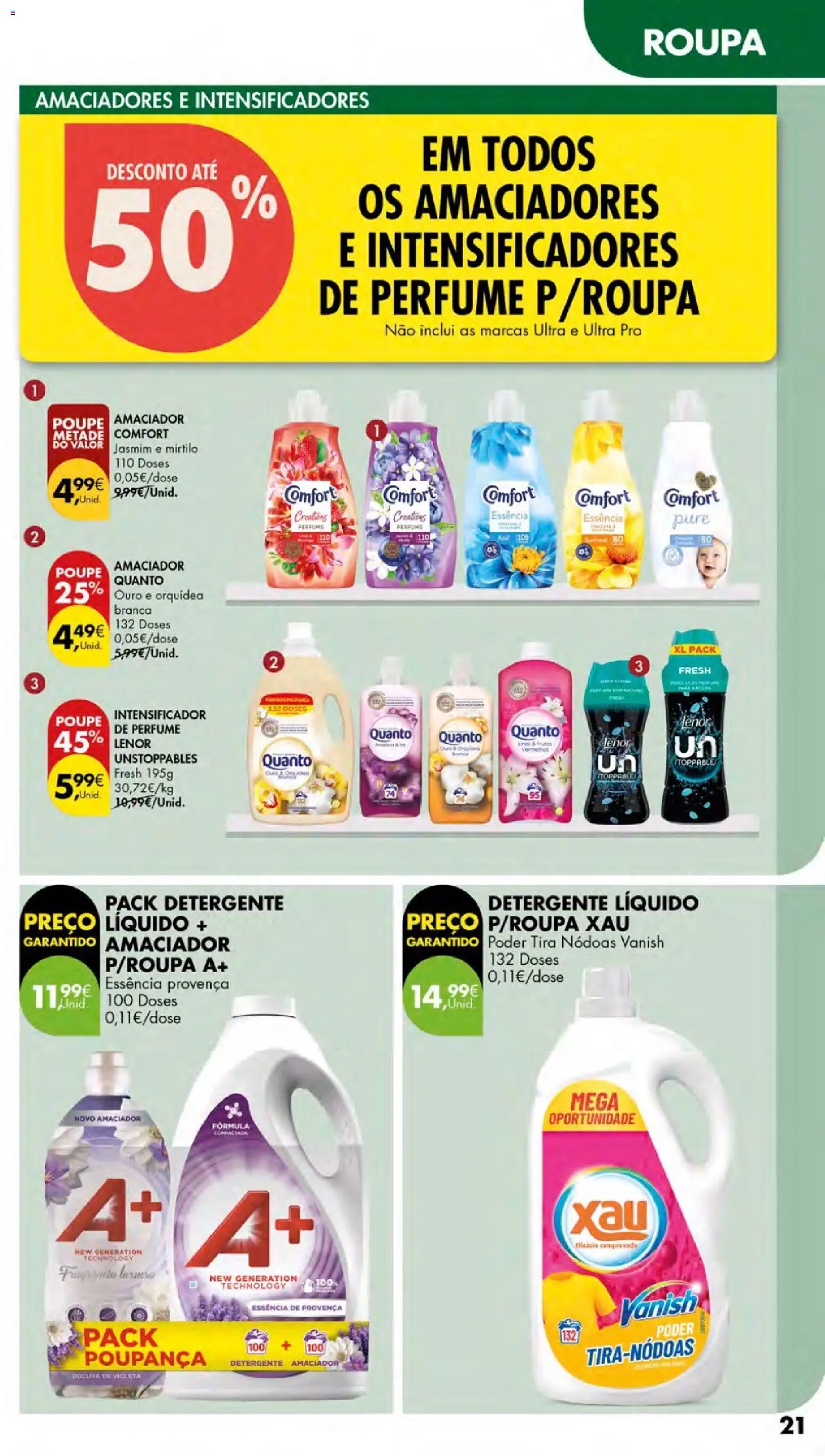 Pingo Doce - Cuidados Pessoais e para o Lar Açores │ válido de 26.02.2026 | Página: 21 | Produtos: Perfume, Detergente