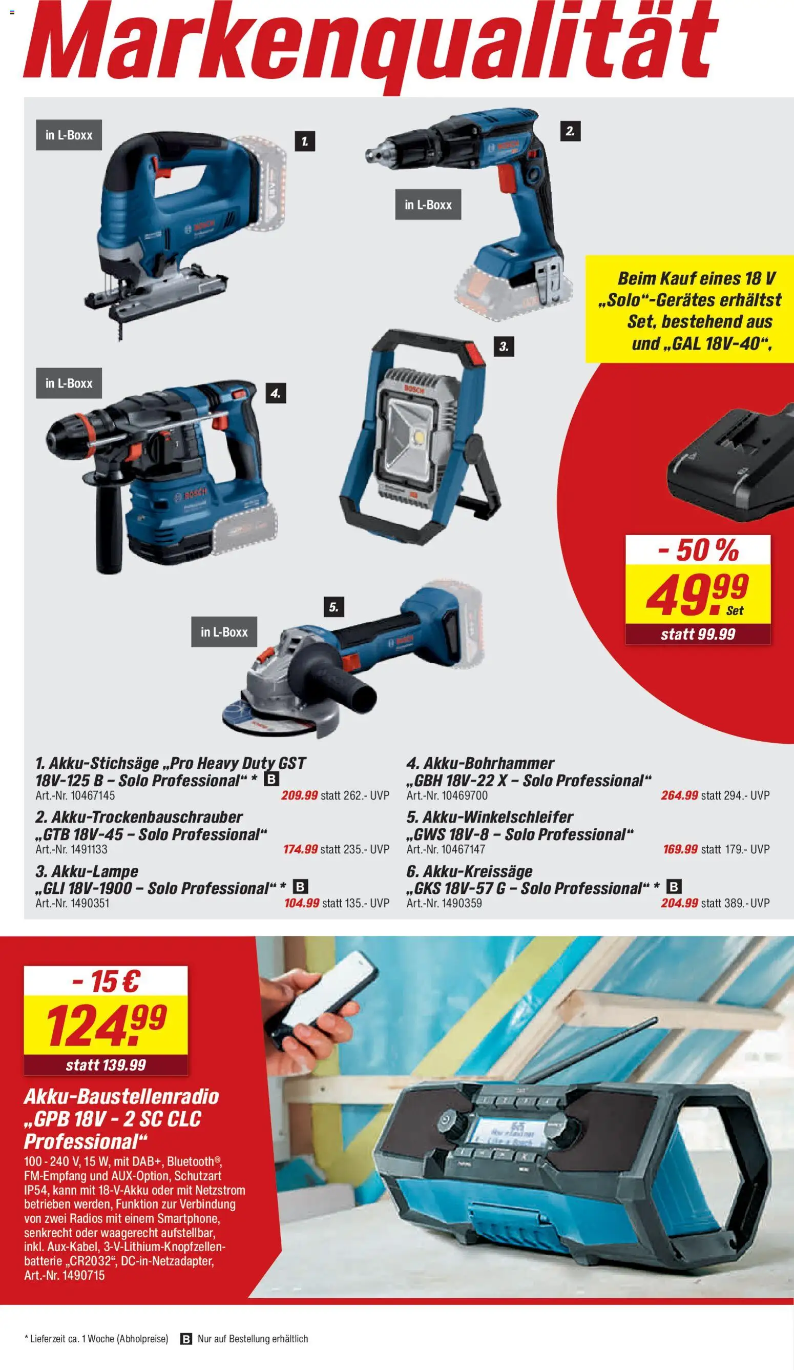 Toom Baumarkt Prospekt 	 – gültig ab 18.04.2026 | Seite: 18 | Produkte: Bosch, Batterie