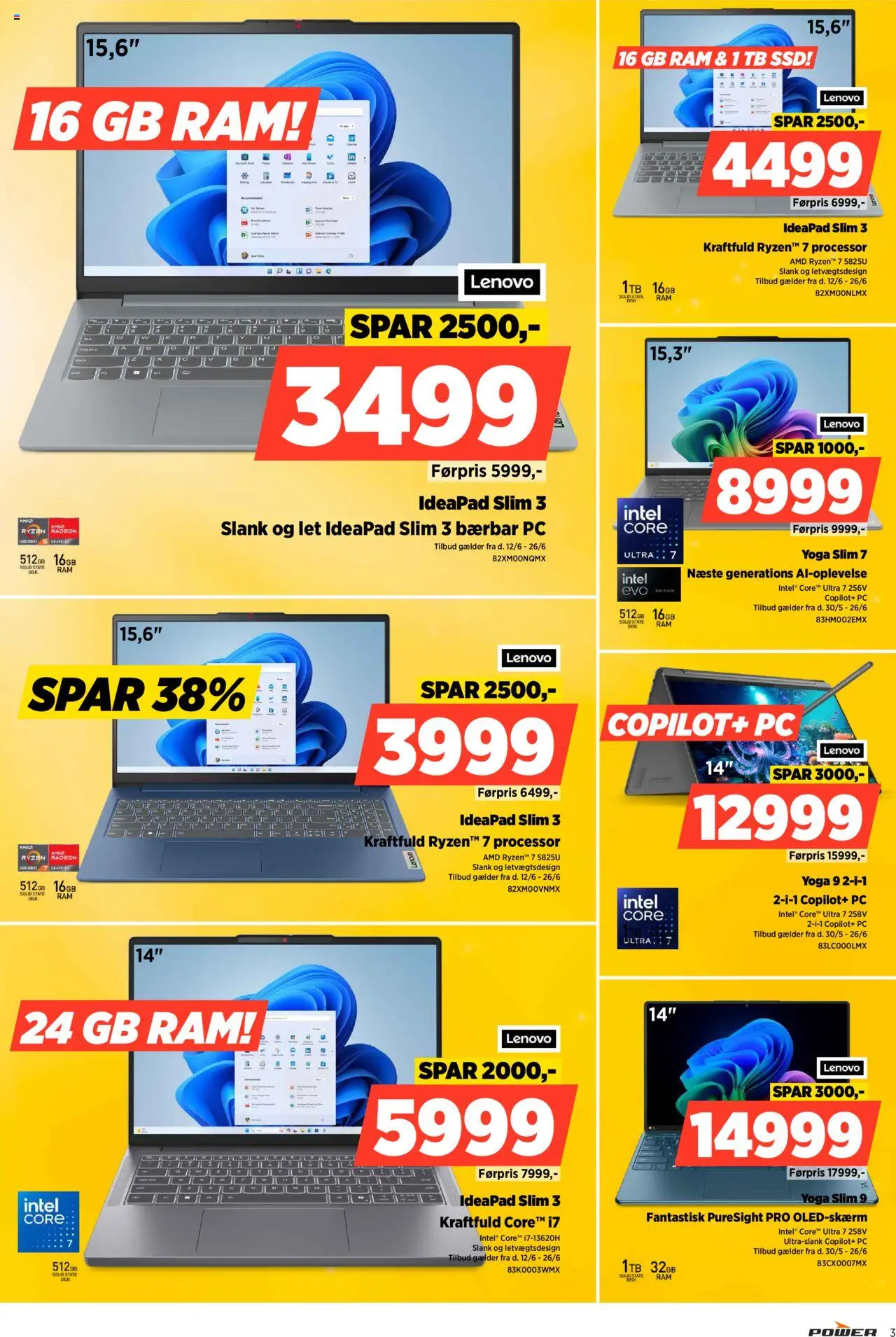 Power Tilbudsavis gyldig fra 20.06.2025 | Side: 3 | Produkter: Processor, RAM, Disk, PC
