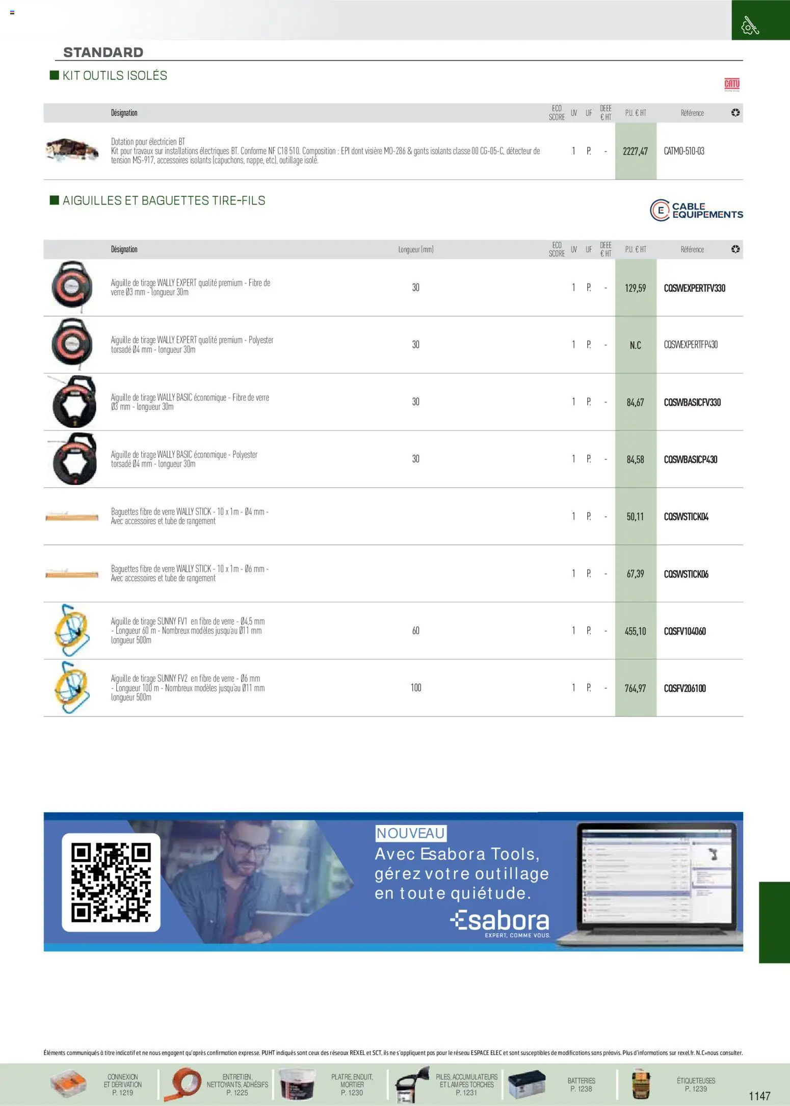 {H1} | Page: 38 | Produits: Câble, Mortier, Gants