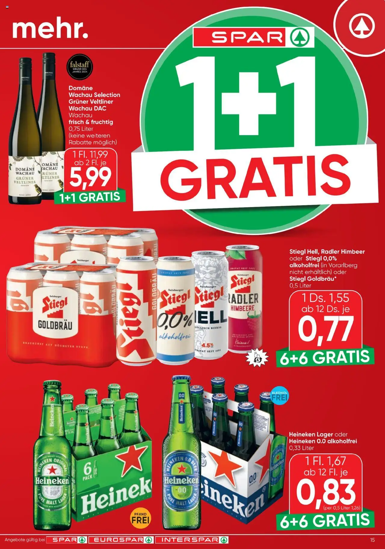 Spar Flugblatt gültig ab 03.07.2025 | Seite: 15 | Produkte: Himbeere