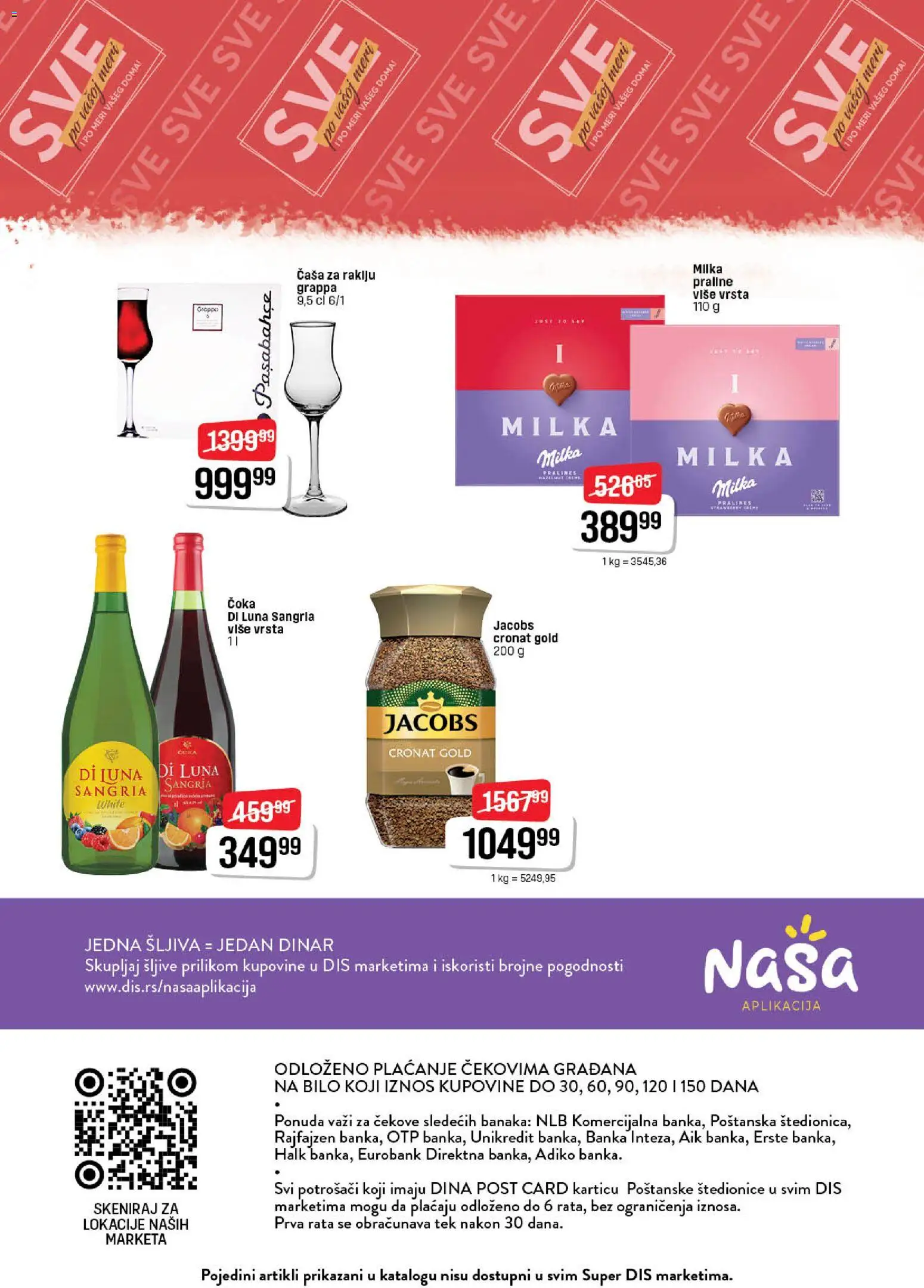 Super DIS katalog - važi od 20.11.2025 | Strana: 24 | Proizvode: Milka, Praline, Šljiva