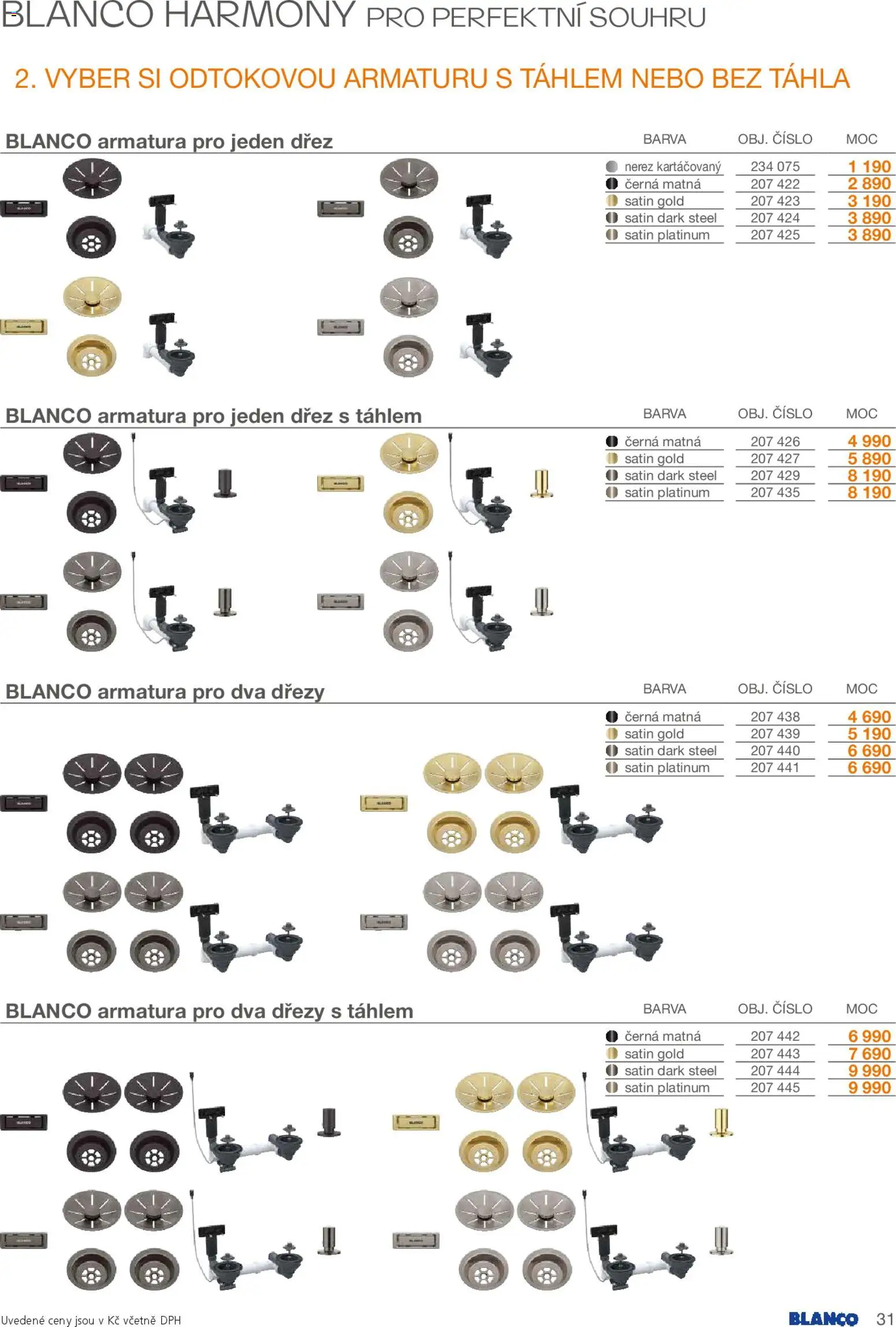 Möbelix leták - Blanco od 01.02.2026 | Strana: 31 | Produkty: Dřez