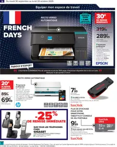 Carrefour - Prévisualisation de Carrefour catalogue french days faites entrer les bonnes affaires ! valide à partir de 30.09.2025 | Page: 18 | Produits: Tablette, Imprimante, USB, Imprimante multifonction