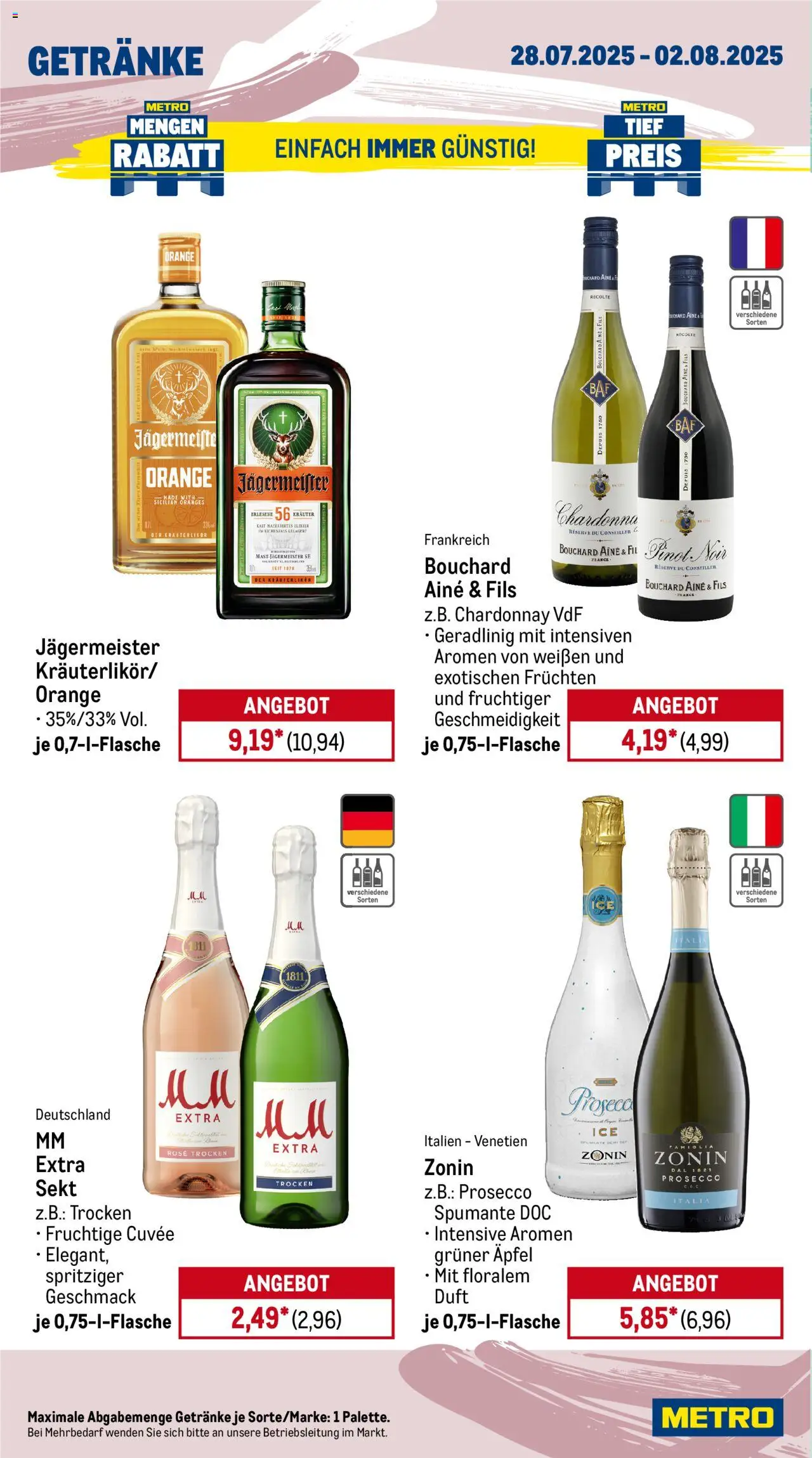 Metro Prospekt 	 - gültig ab dem 28.07.2025 | Seite: 16 | Produkte: Duft, Äpfel, Prosecco, Jägermeister