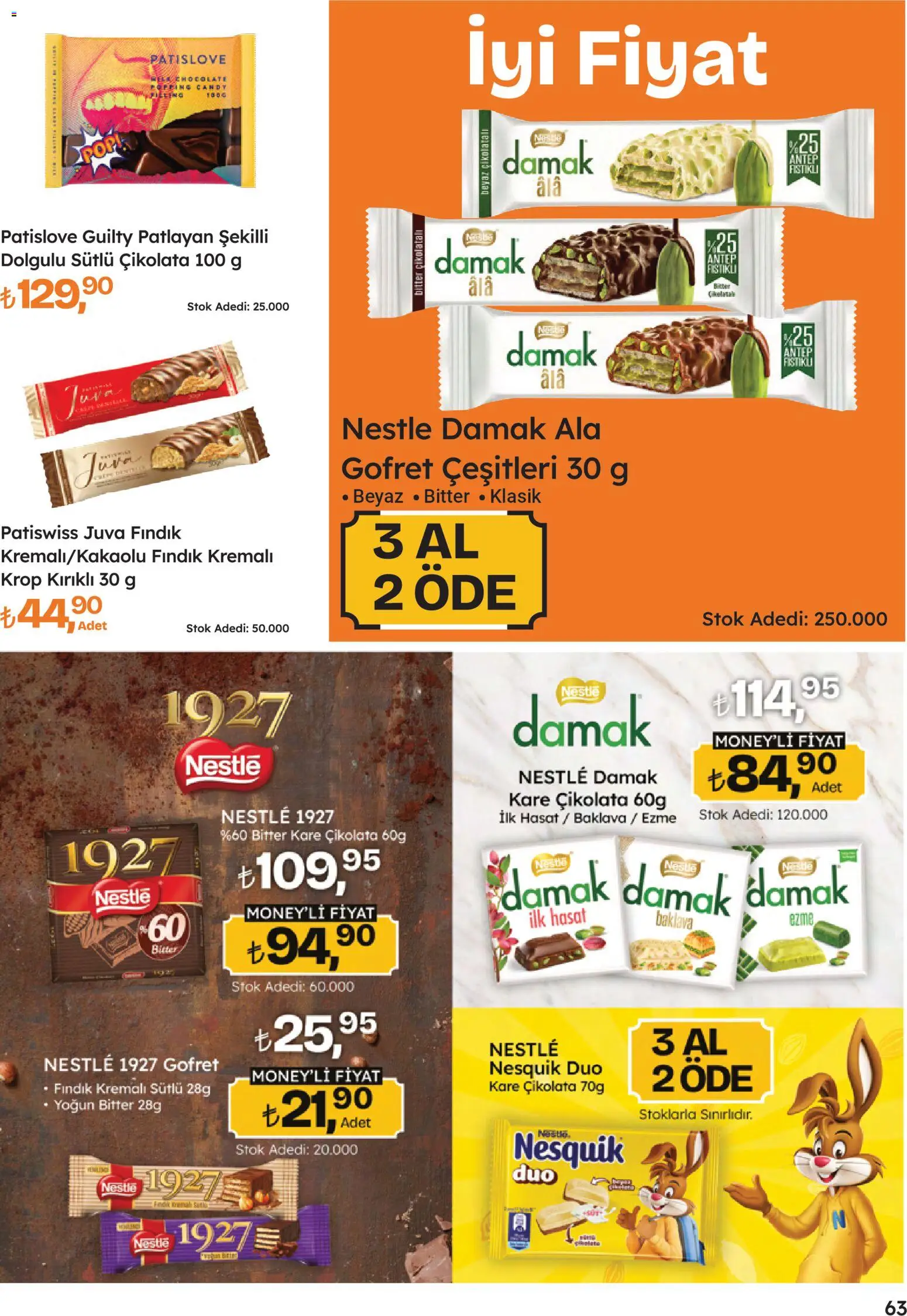Migros Katalog - 5M Migroskop Dijital - 16.04.2026 tarihinden itibaren geçerlidir | Sayfa: 63 | Ürünler: Gofret, Çikolata, Fındık