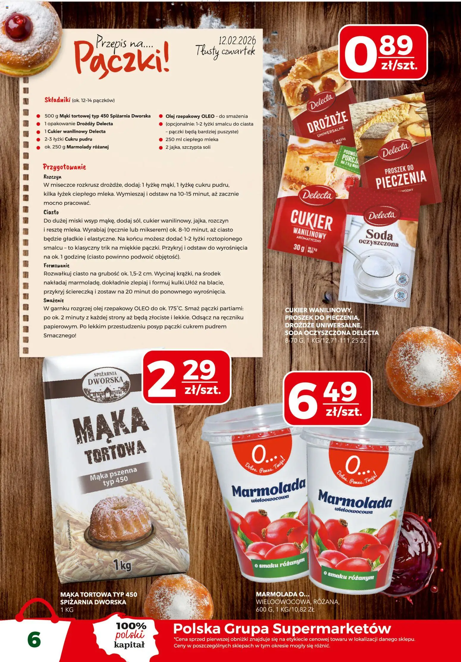 Top Market Gazetka od 05.02.2026 | Strona: 6 | Produkty: Olej rzepakowy, Mleka, Soda oczyszczona, Olej