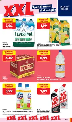 Anteprima del volantino ACETO DI ALCOOL AROMATIZZATO AL LIMONE XXL, 1,5 l valido a partire dal 30.03.2026 | Pagina: 7