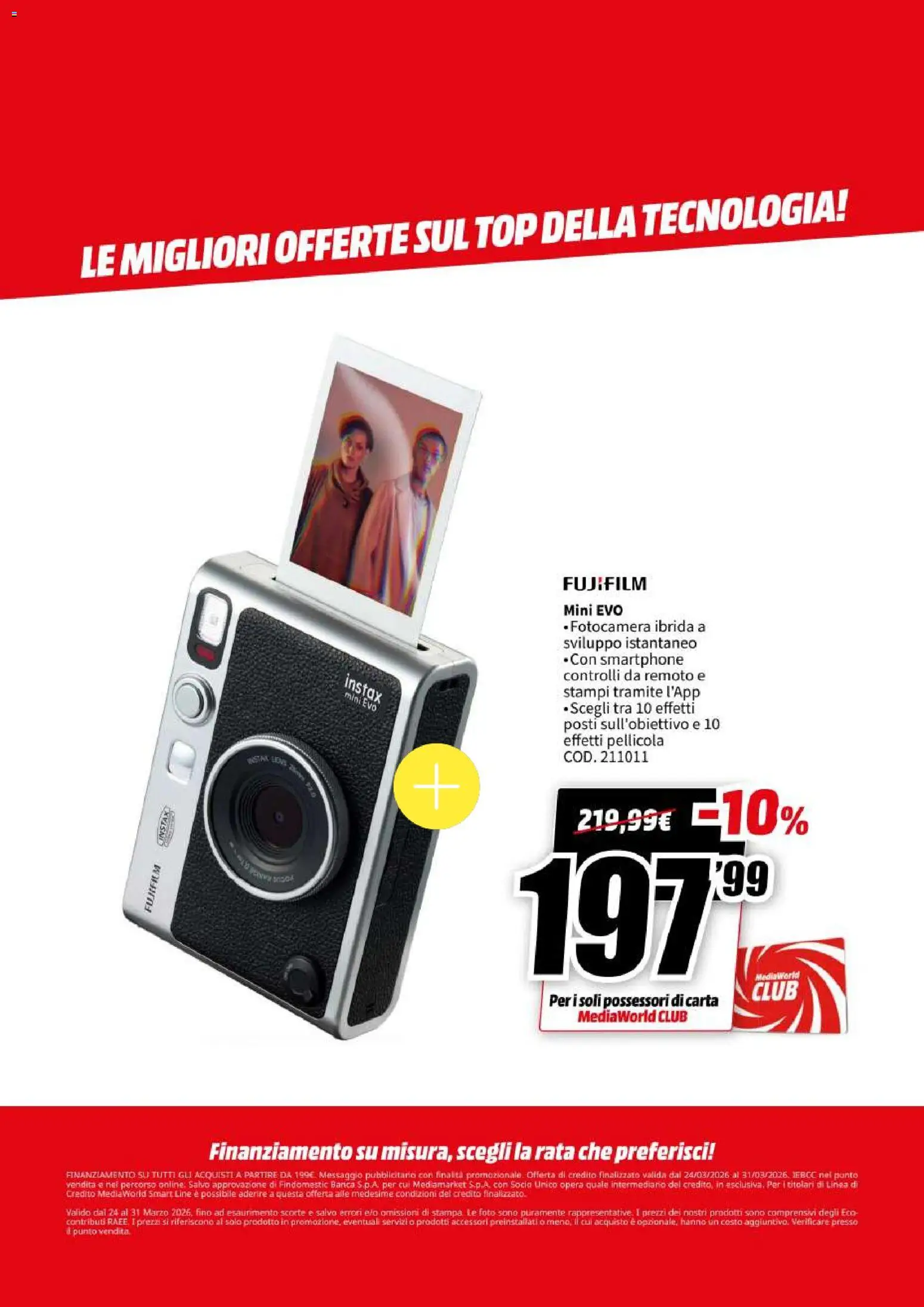 Volantino Media World del 24.03.2026 | Pagina: 46 | Prodotti: Top, Smartphone, Fotocamera, Pellicola