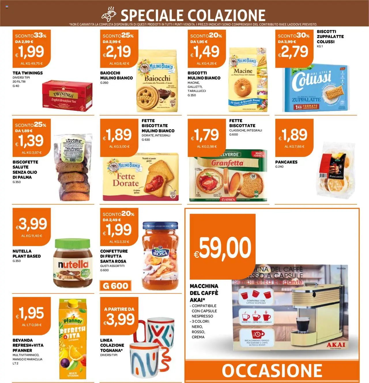 Volantino Ekom del 09.09.2025 | Pagina: 9 | Prodotti: Crema, Caffè, Frutta, Mango