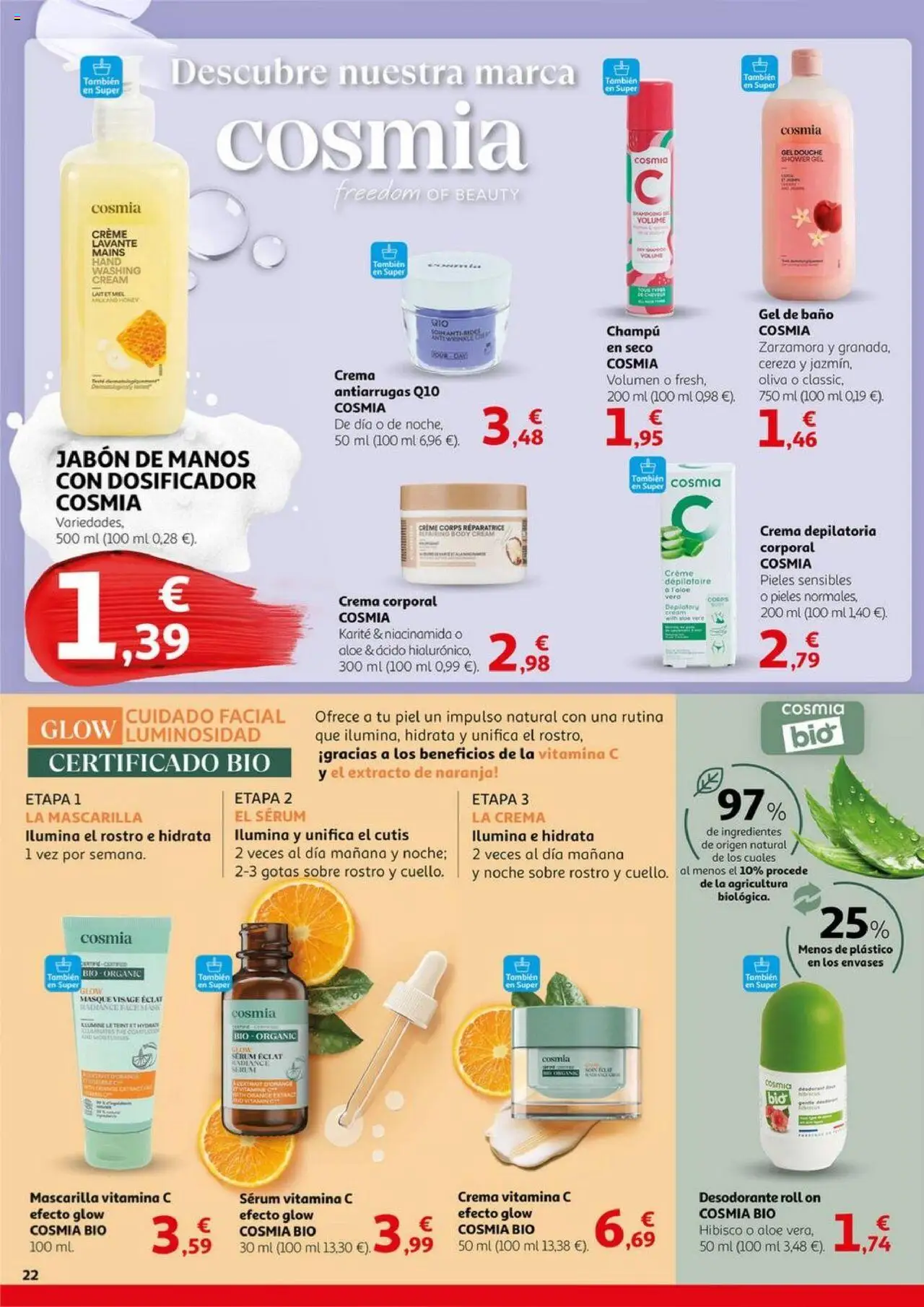 Alcampo - HG Unificado Nacional  │ válido desde el 03.06.2025 | Página: 22 | Productos: Crema depilatoria, Gel de baño, Sérum, Crema