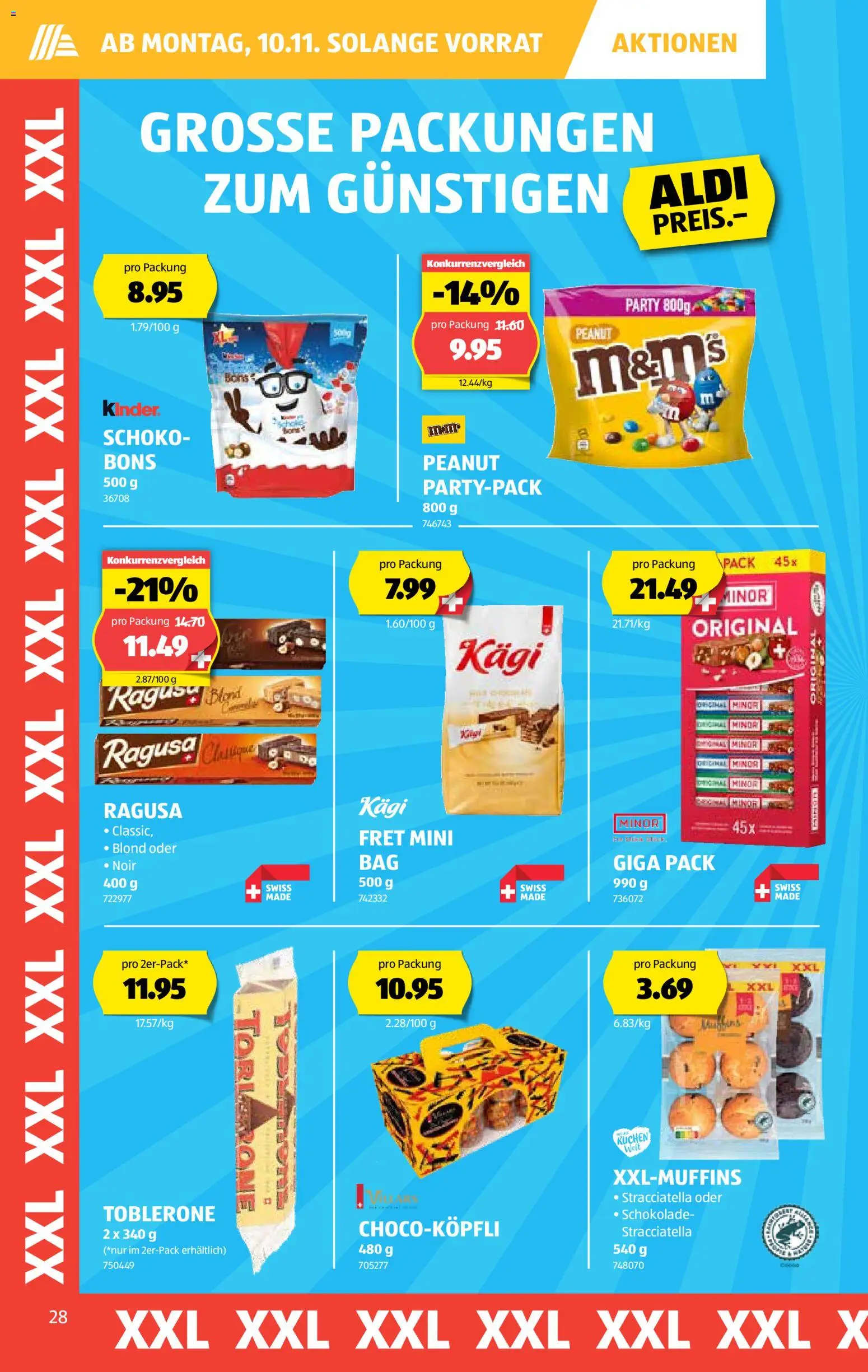Aldi Aktionen – gültig ab 06.11.2025 | Seite: 29 | Produkte: Schokolade