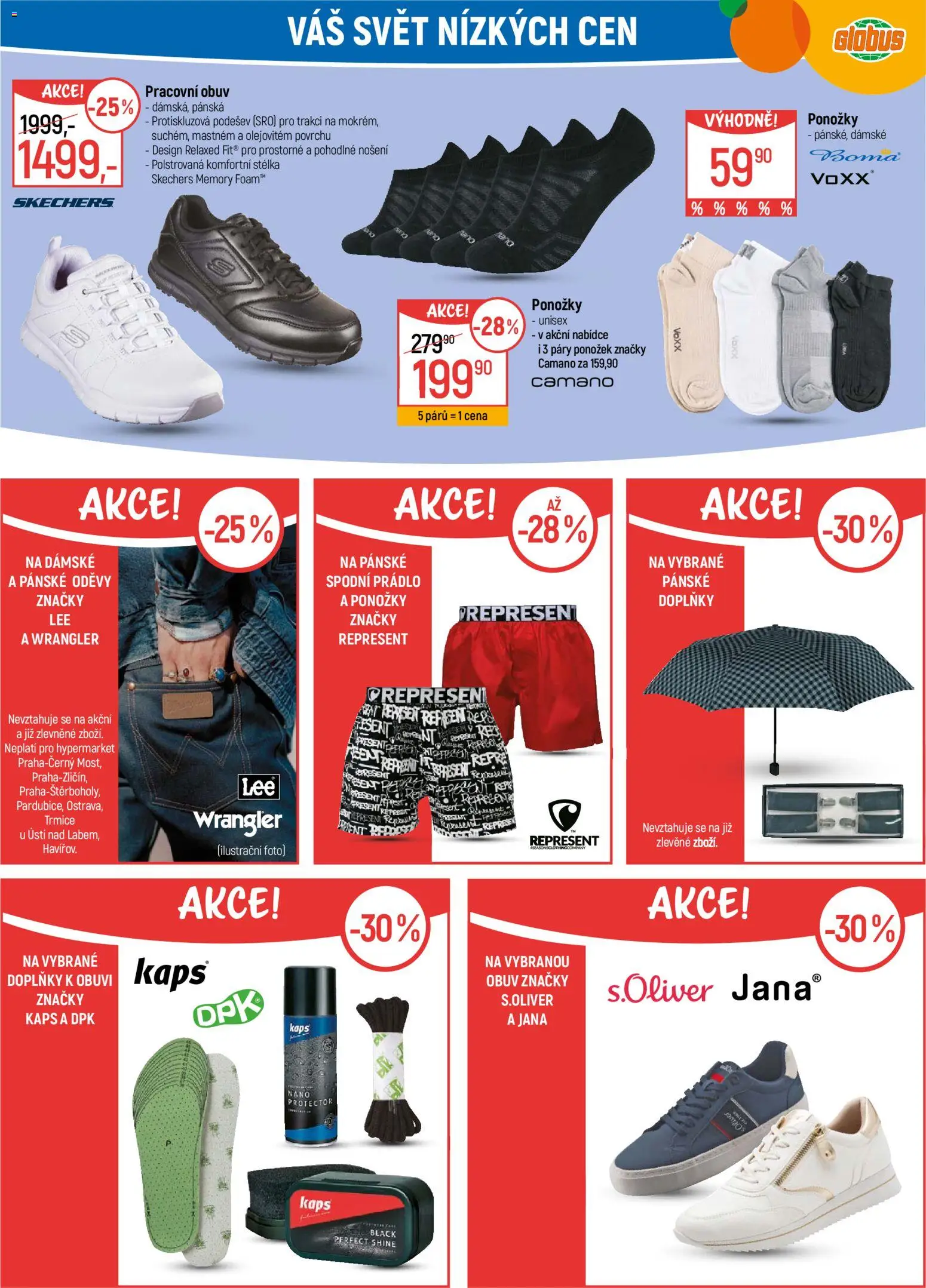 Globus leták - Plzeň od 18.02.2026 | Strana: 40 | Produkty: Globus, Spodní prádlo, Ponožky, Obuv