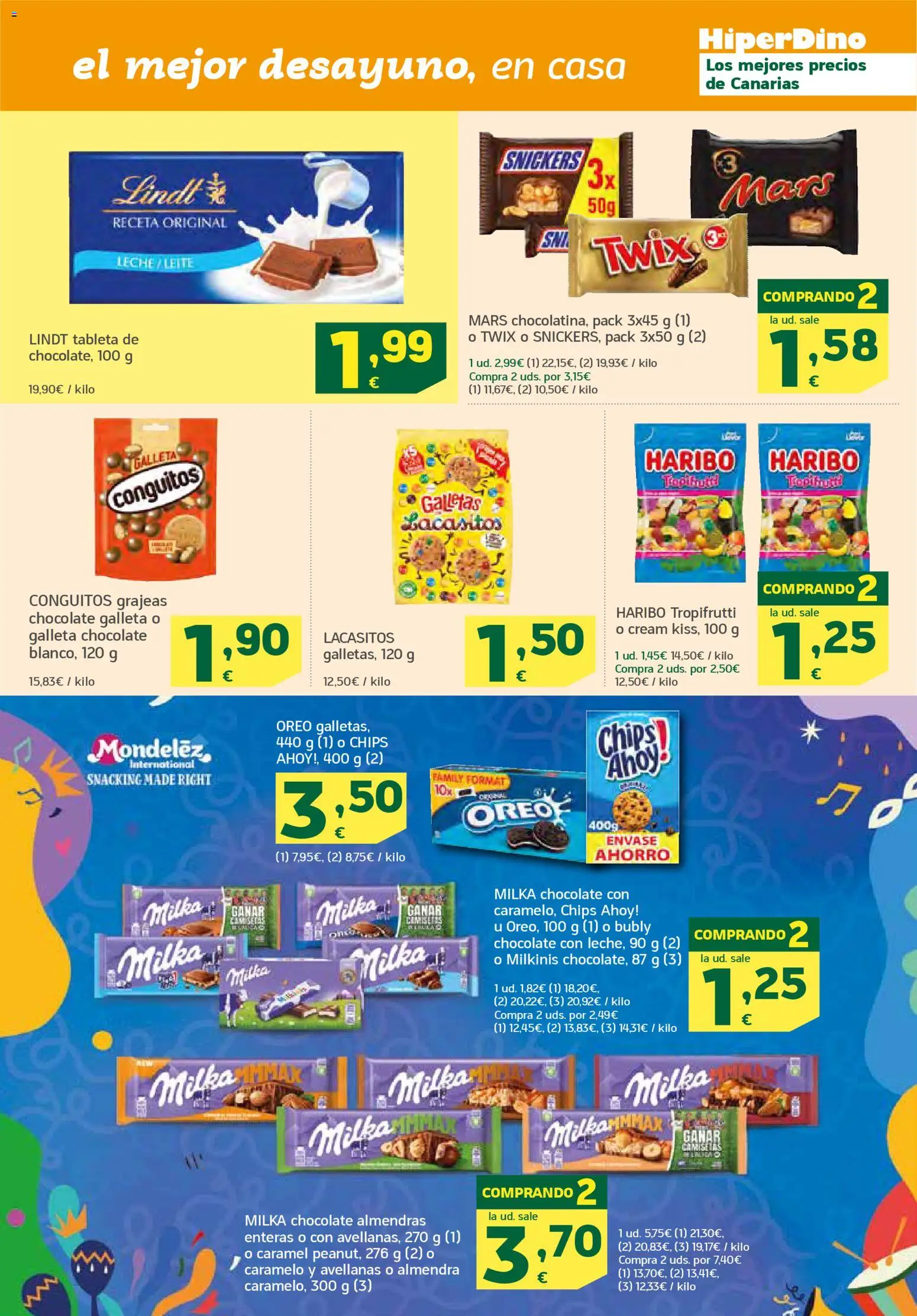 HiperDino folleto │ válido desde el 23.01.2026 | Página: 13 | Productos: Leche, Κεραία, Tableta, Galletas