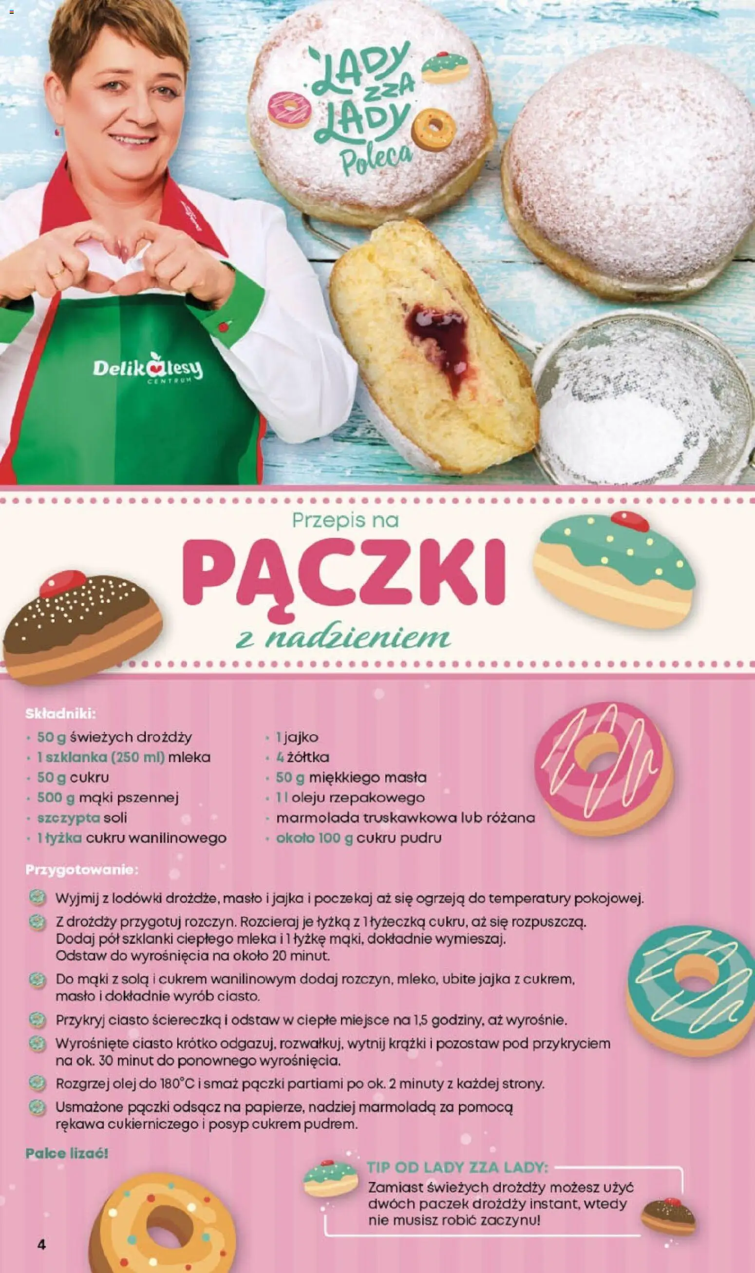 Delikatesy Centrum Gazetka - Sklepy Własne od 05.02.2026 | Strona: 4 | Produkty: Ciasto, Mleka, Delikatesy, Jajka