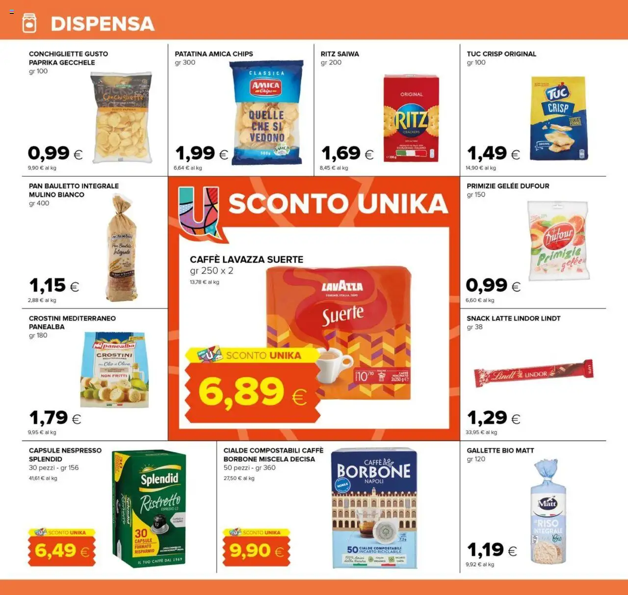 Volantino Oasi del 21.08.2025 | Pagina: 22 | Prodotti: Caffè, Riso, Olio, Crostini