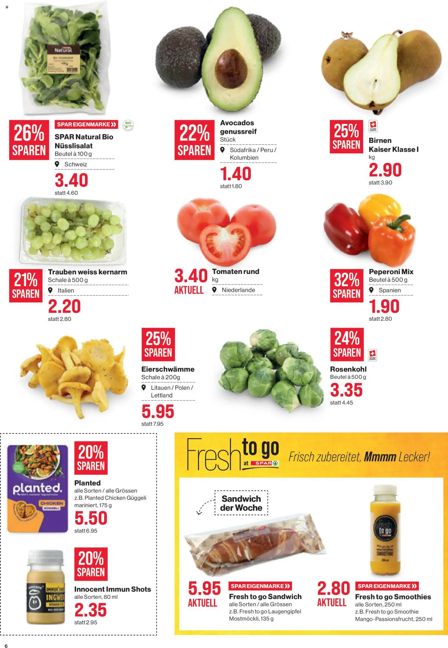 SPAR Aktionen – gültig ab 30.10.2025 | Seite: 6 | Produkte: Tomaten