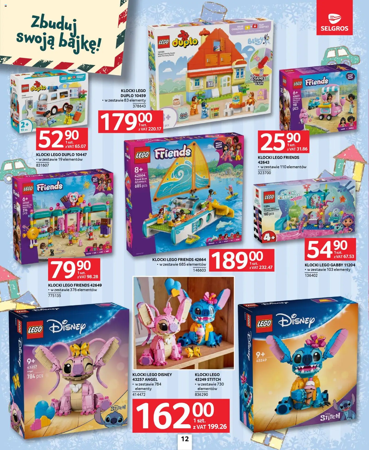 Selgros cash&carry Gazetka - Zabawki od 20.11.2025 | Strona: 12 | Produkty: Lego, Klocki Lego