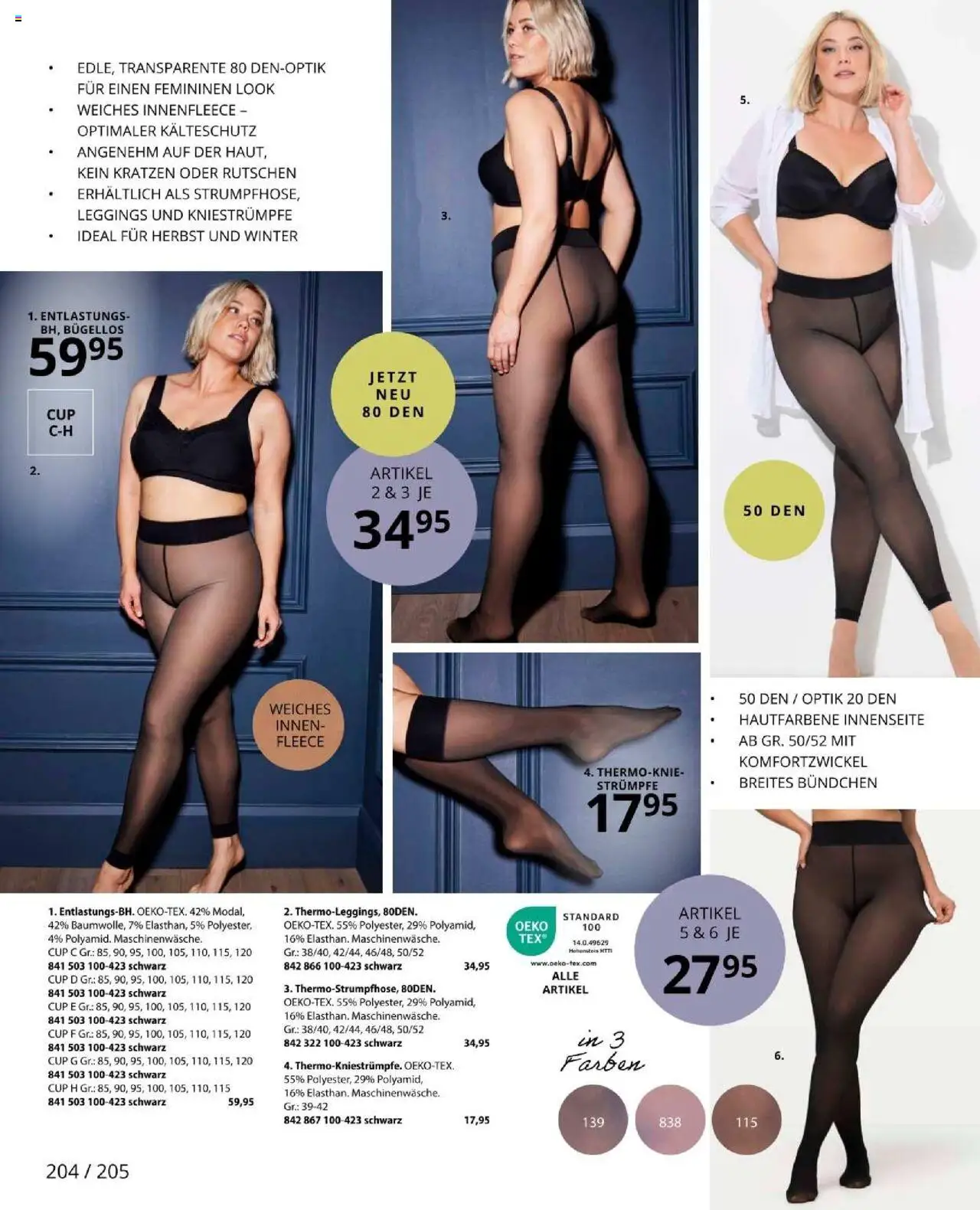 Ulla Popken akciós ujság - amely érvényes a következő dátumtól: 01.10.2025 | Oldal: 204 | Termékek: Leggings